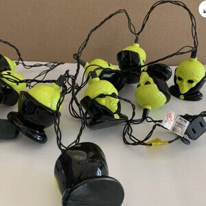 Alien Head String Lights Halloween 10 Blow Mold Easter Unlimited